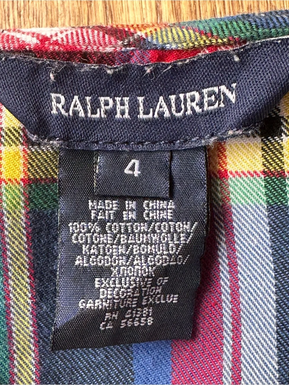 Ralph Lauren plaid ruffle